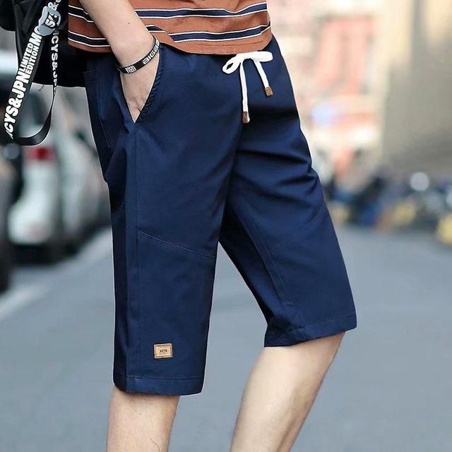 Pantalones Cortos De Cinco Pantalones De Gran Tamaño Para La Temporada De Los Hombres Pantalones Cortos Para Jóvenes De Los Hombres Pantalones Cortos Casuales Delgados Sueltos Para Hombres