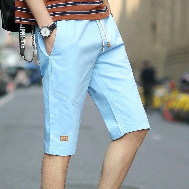 Pantalones Cortos De Cinco Pantalones De Gran Tamaño Para La Temporada De Los Hombres Pantalones Cortos Para Jóvenes De Los Hombres Pantalones Cortos Casuales Delgados Sueltos Para Hombres