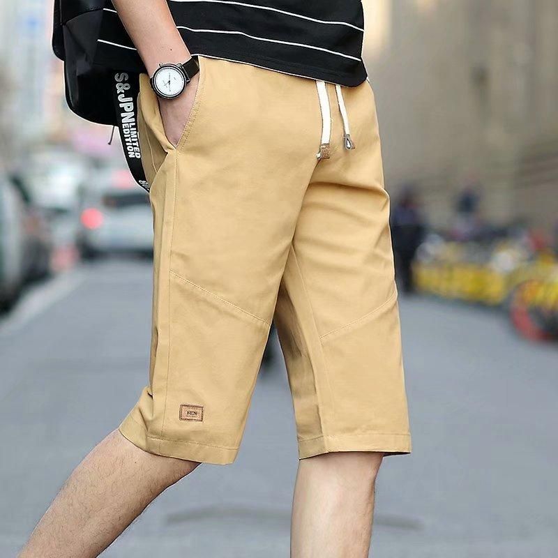 Pantalones Cortos De Cinco Pantalones De Gran Tamaño Para La Temporada De Los Hombres Pantalones Cortos Para Jóvenes De Los Hombres Pantalones Cortos Casuales Delgados Sueltos Para Hombres