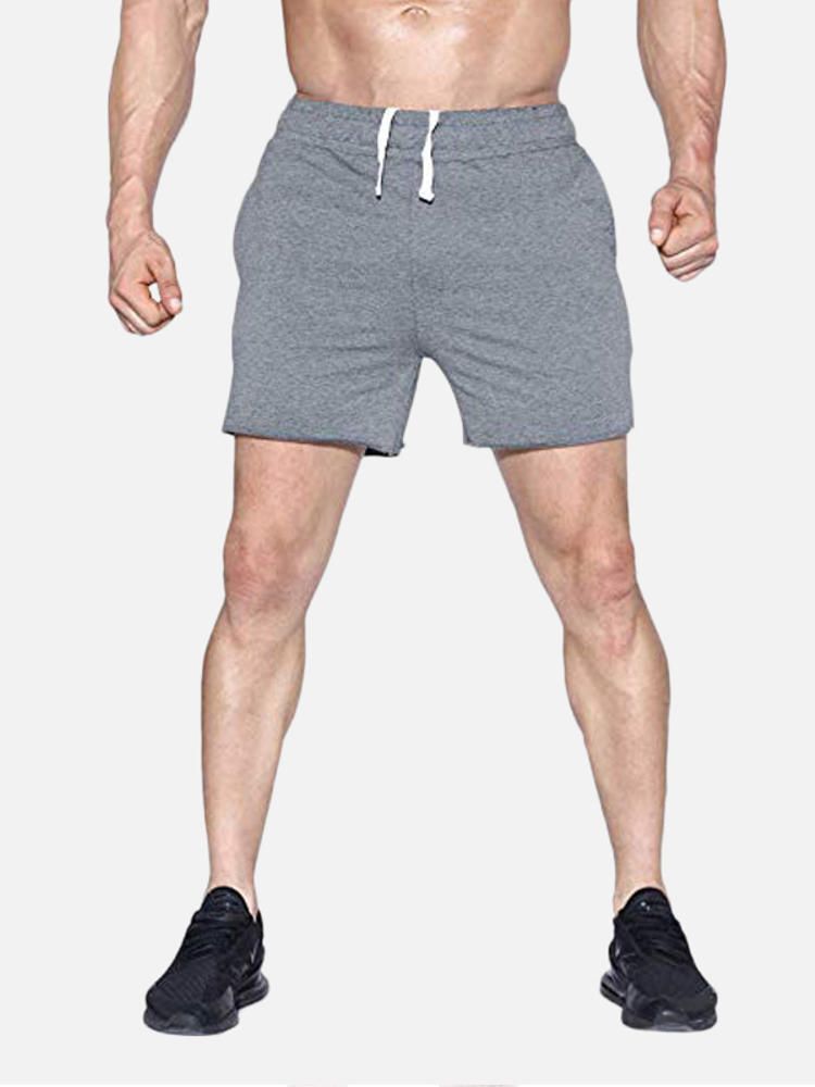 Pantalones Cortos Deportivos Para Correr Con Cintura Elástica Suelta Y Transpirable Para Hombre