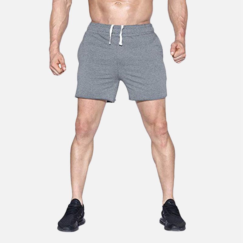 Pantalones Cortos Deportivos Para Correr Con Cintura Elástica Suelta Y Transpirable Para Hombre