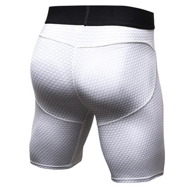 Pantalones Cortos De Entrenamiento De Fitness De Secado Rápido Elásticos Impresos En 3d Para Hombre