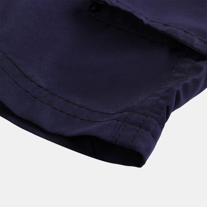 Pantalones Cortos De Media Longitud Con Bolsillos De Carga Para Hombres Pantalones Cortos Informales De Playa De Surf Impermeables De Secado Rápido