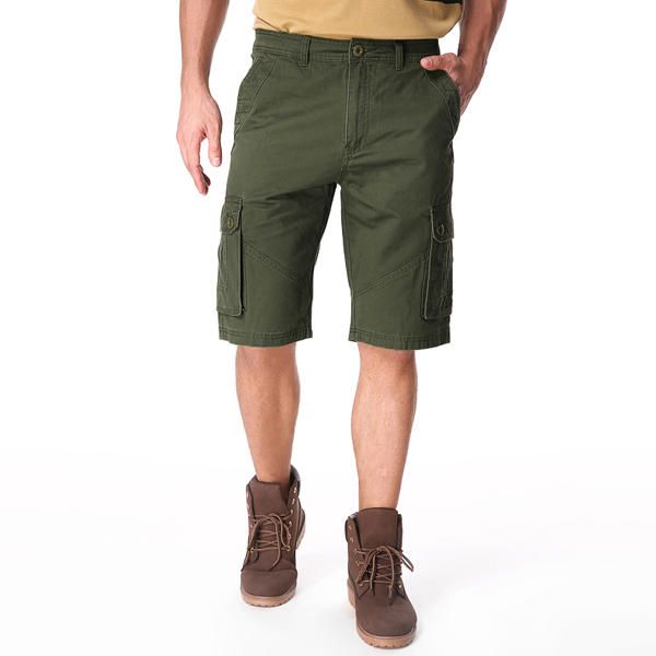 Pantalones Cortos Militares De Carga Sueltos Con Bolsillos Grandes De Algodón Informal Para Hombres