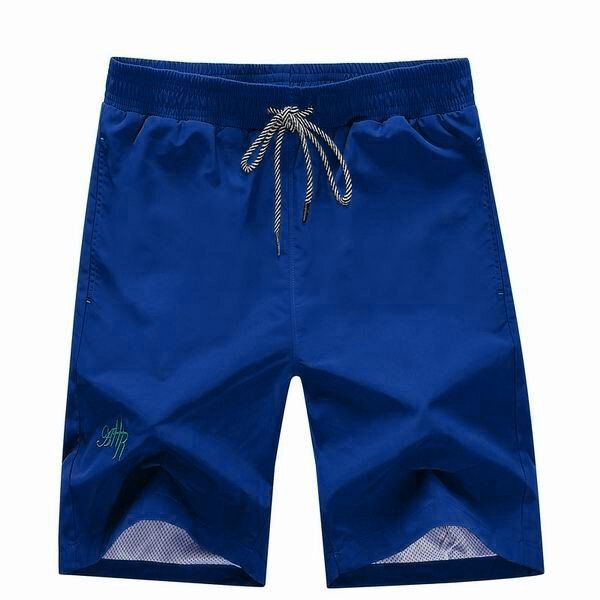 Pantalones Cortos De Playa Cómodos Casuales De Color Sólido Para Hombre De Verano Con Cordón 6 Colores