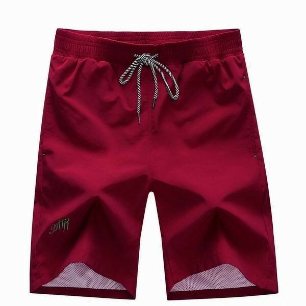 Pantalones Cortos De Playa Cómodos Casuales De Color Sólido Para Hombre De Verano Con Cordón 6 Colores