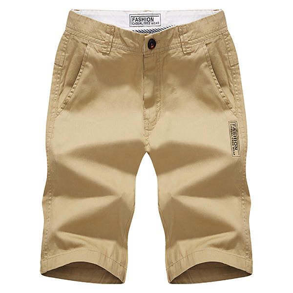 Pantalones Cortos De Playa De Secado Rápido De Verano Para Hombre Pantalones Cortos De Algodón Casuales Hasta La Rodilla De Estilo Breve