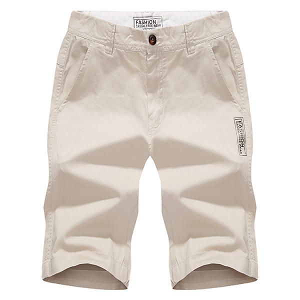 Pantalones Cortos De Playa De Secado Rápido De Verano Para Hombre Pantalones Cortos De Algodón Casuales Hasta La Rodilla De Estilo Breve