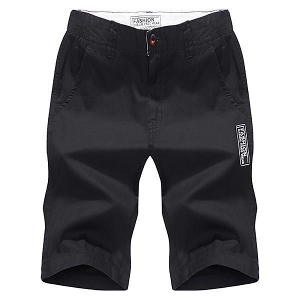 Pantalones Cortos De Playa De Secado Rápido De Verano Para Hombre Pantalones Cortos De Algodón Casuales Hasta La Rodilla De Estilo Breve