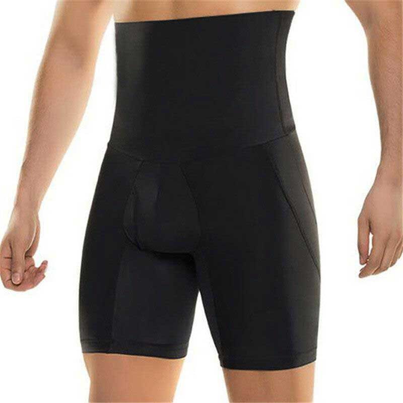 Pantalones Cortos De Ropa Interior Moldeadora De Cuerpo Corto De Cintura Alta Para Hombre Pantalón De Control De Pierna De Barriga Adelgazante