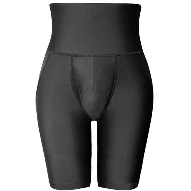 Pantalones Cortos De Ropa Interior Moldeadora De Cuerpo Corto De Cintura Alta Para Hombre Pantalón De Control De Pierna De Barriga Adelgazante