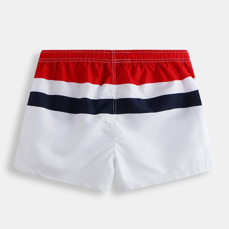 Pantalones Cortos De Tabla De Tejer Con Bloques De Color Para Hombre Pantalones Cortos De Playa Deportivos De Pesca De Secado Rápido Finos Con Bolsillos