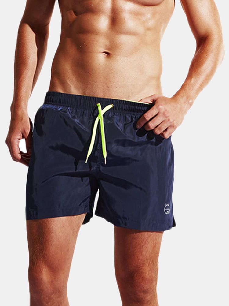 Pantalones Cortos De Tenis De Secado Rápido Coloridos De Verano Pantalones Cortos De Boxer Deportivos Con Cordón Ligero De Moda Para Hombre