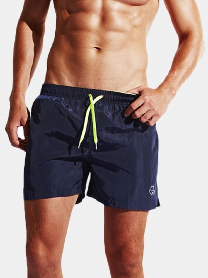 Pantalones Cortos De Tenis De Secado Rápido Coloridos De Verano Pantalones Cortos De Boxer Deportivos Con Cordón Ligero De Moda Para Hombre