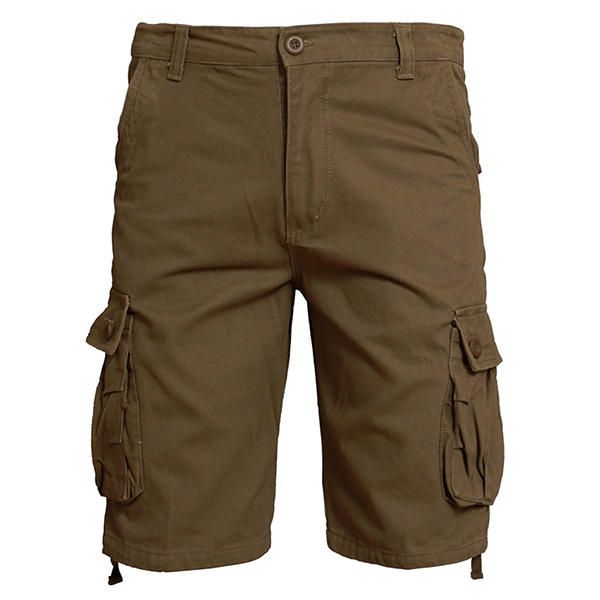 Primavera Verano Para Hombre 30-42 Pantalones Cargo De Algodón Casuales Pantalones Cortos Sueltos Hasta La Rodilla Para Deportes Al Aire Libre