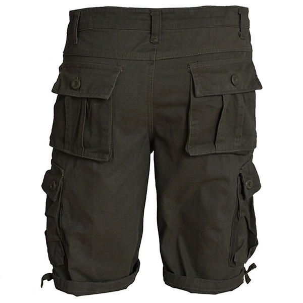 Primavera Verano Para Hombre 30-42 Pantalones Cargo De Algodón Casuales Pantalones Cortos Sueltos Hasta La Rodilla Para Deportes Al Aire Libre