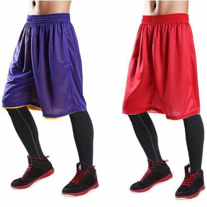 Summer Basketball Running Speed Dry Shorts Pantalones Cortos De Playa Sueltos Transpirables De Doble Vía Para Hombres