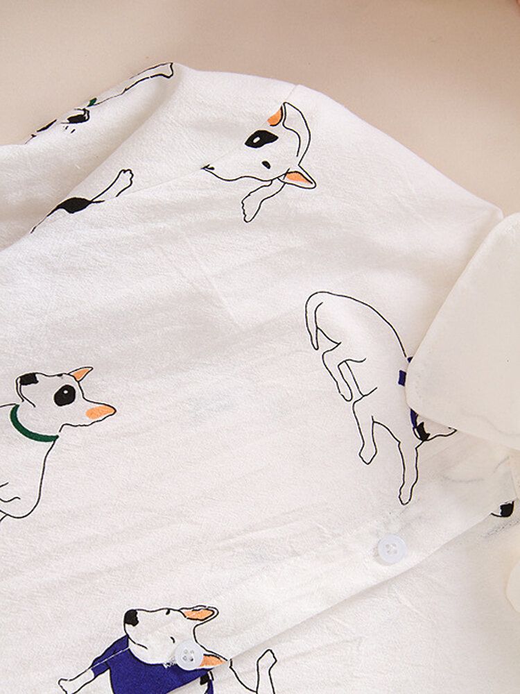 Camisas De Manga Larga Con Bolsillo En El Pecho Con Estampado Animal Informal Para Mujer