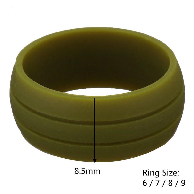 8.5mm Anillo De Silicona Ambiental Colorido De Moda Casual Unisex Regalo Al Por Mayor Para Hombres Y Mujeres