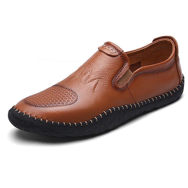 Casual Slip On Outdoor Men Oxfords Zapatos En Cuero