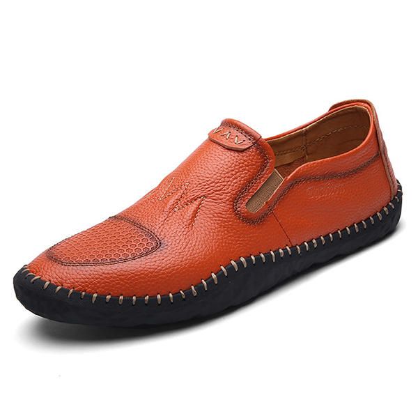 Casual Slip On Outdoor Men Oxfords Zapatos En Cuero