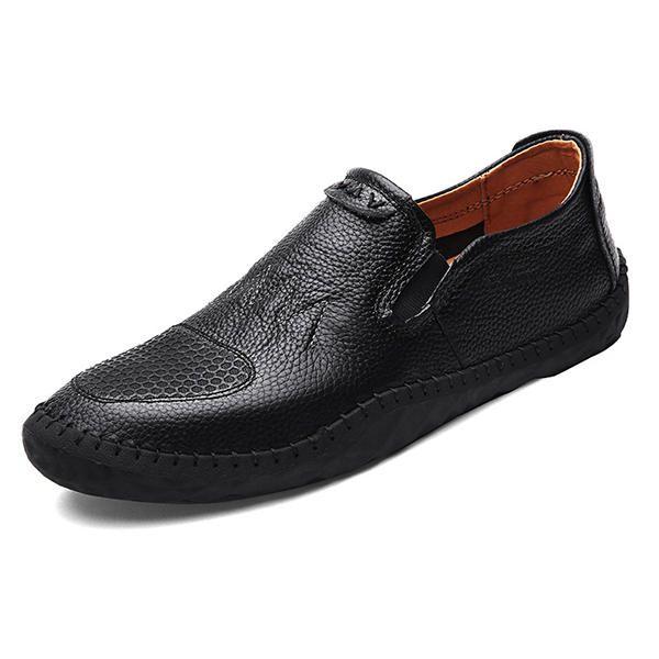 Casual Slip On Outdoor Men Oxfords Zapatos En Cuero