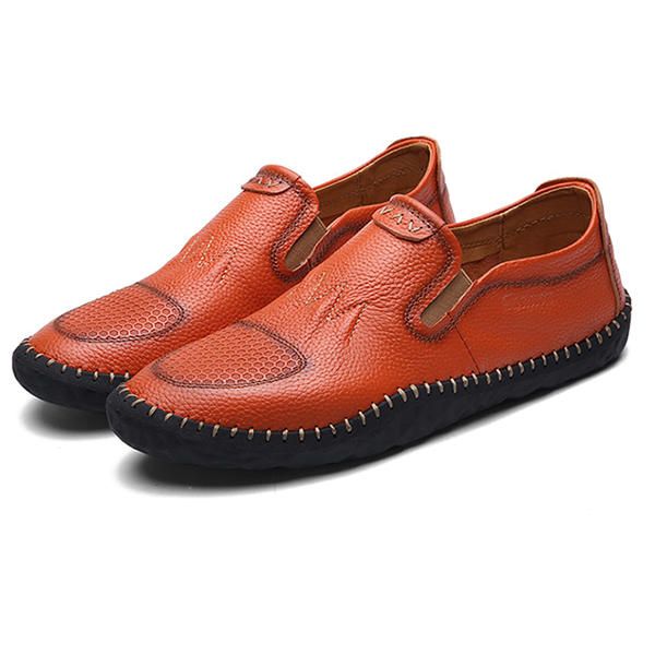 Casual Slip On Outdoor Men Oxfords Zapatos En Cuero