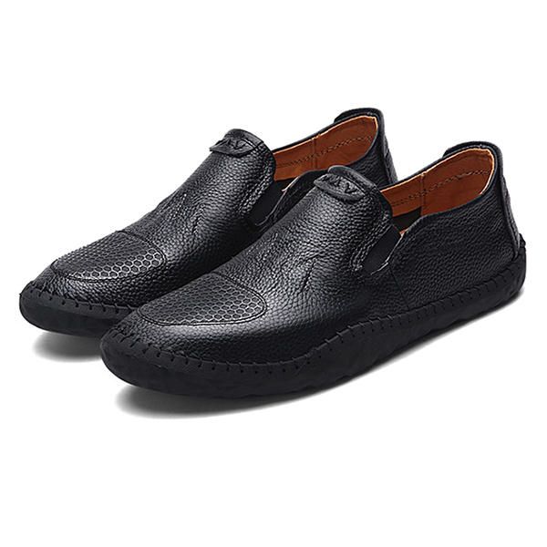 Casual Slip On Outdoor Men Oxfords Zapatos En Cuero