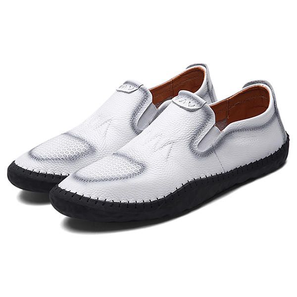 Casual Slip On Outdoor Men Oxfords Zapatos En Cuero