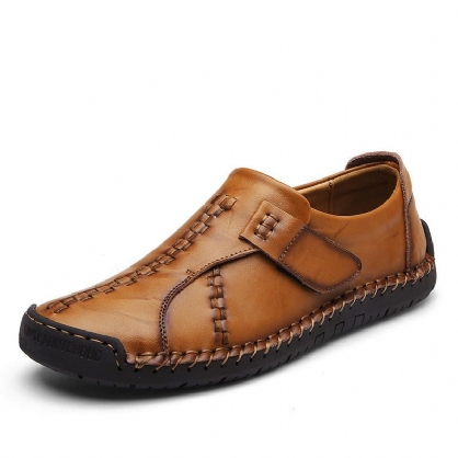 Hombres Comfort Hook Loop Knitted Stitches Flat Oxfords