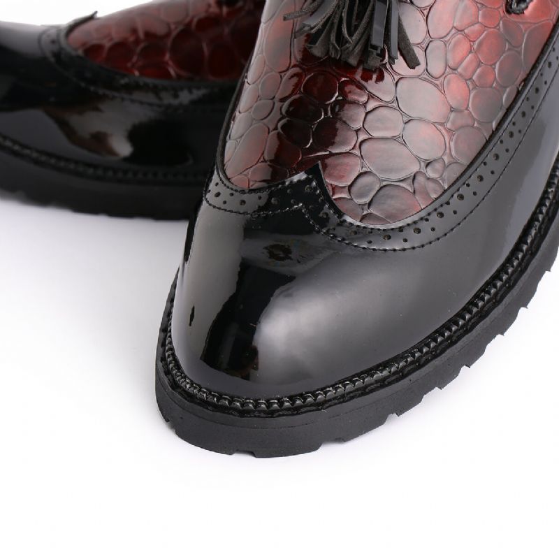 Hombres De Cuero Genuino Spicing Brogue Business Formal Oxfords