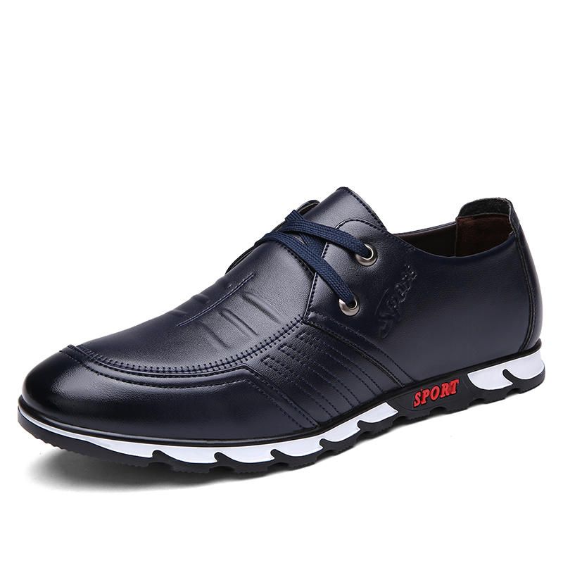 Hombres Microfibra Soft Comfy Casual Leather Oxfords