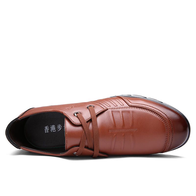 Hombres Microfibra Soft Comfy Casual Leather Oxfords