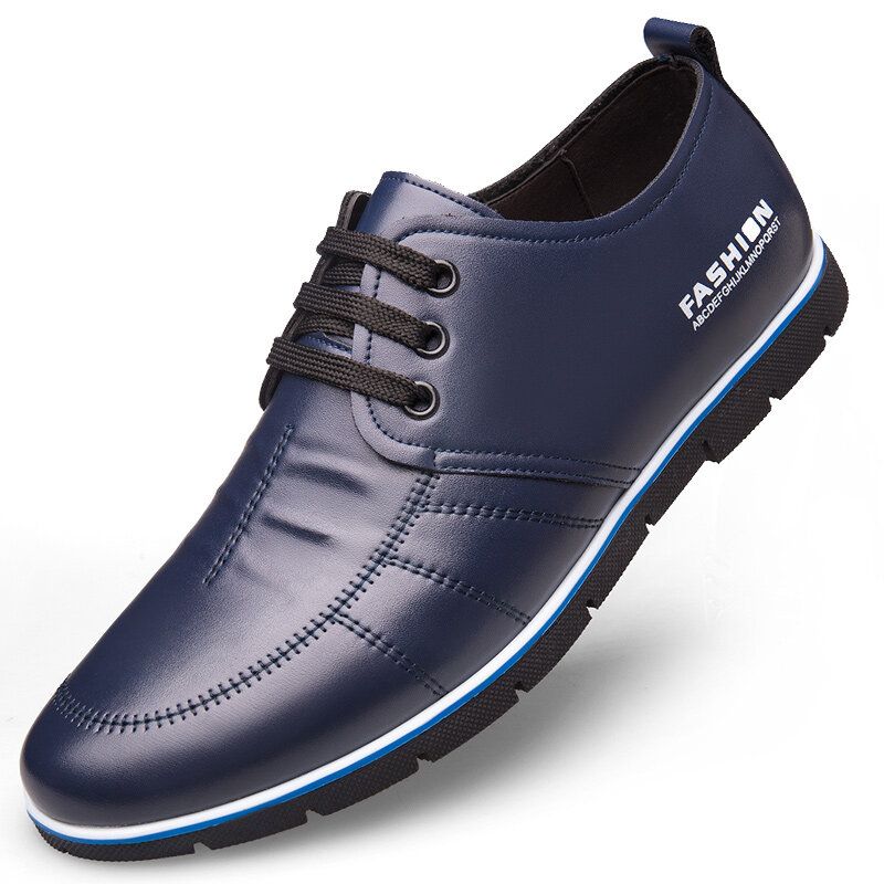 Hombres Microfibra Suela Suave Cómoda Casual De Negocios Oxfords