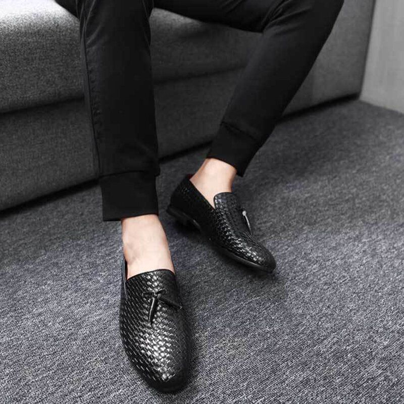 Hombres Patrón De Serpiente De Cuero Genuino Ocio Elegante Negocios Oxfords