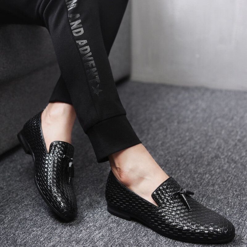 Hombres Patrón De Serpiente De Cuero Genuino Ocio Elegante Negocios Oxfords