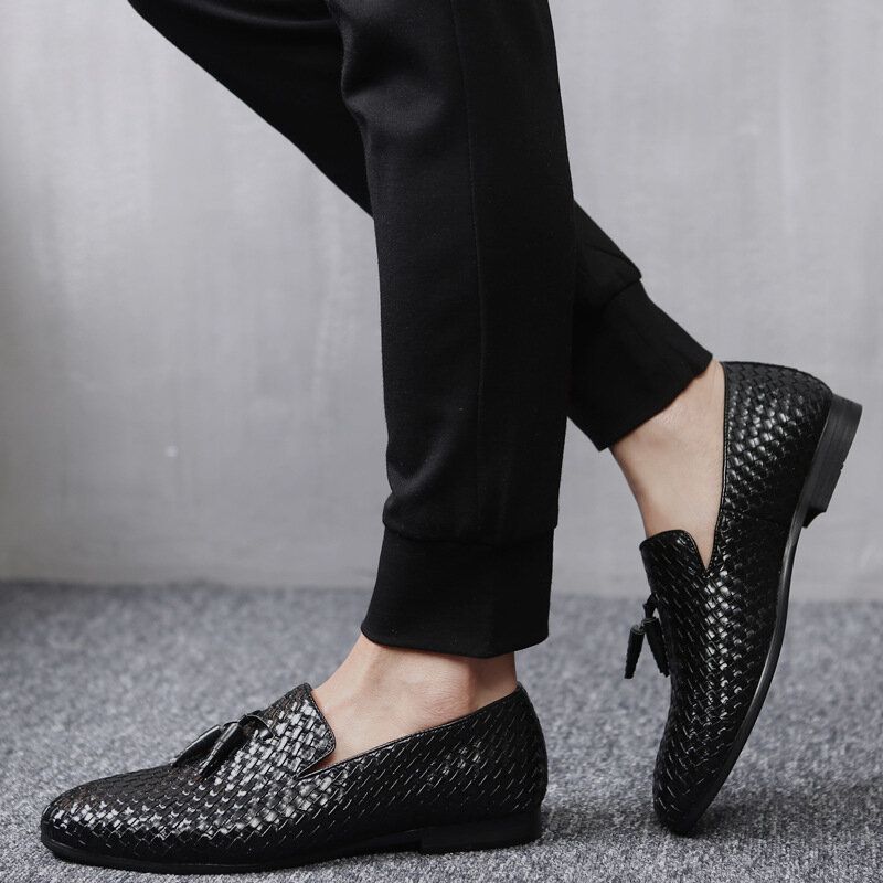 Hombres Patrón De Serpiente De Cuero Genuino Ocio Elegante Negocios Oxfords