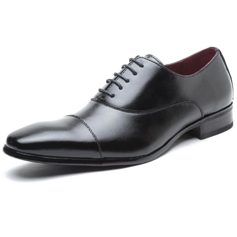 Hombres Zapatos De Vestir Formales Casual Negocios De Cuero Genuino Oxfords