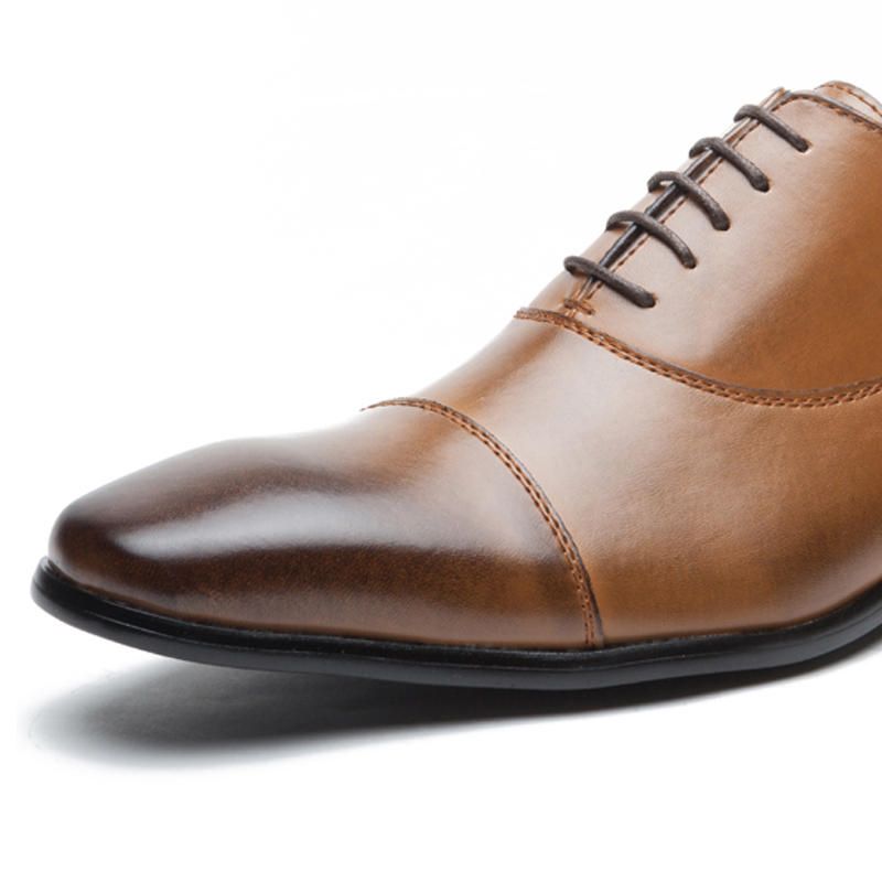 Hombres Zapatos De Vestir Formales Casual Negocios De Cuero Genuino Oxfords