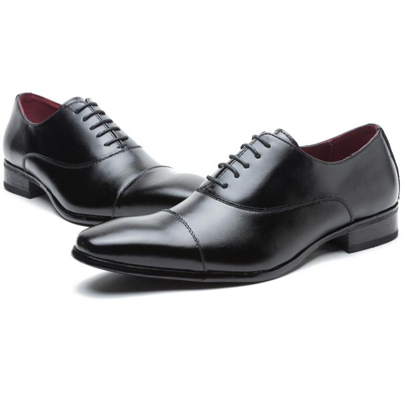 Hombres Zapatos De Vestir Formales Casual Negocios De Cuero Genuino Oxfords