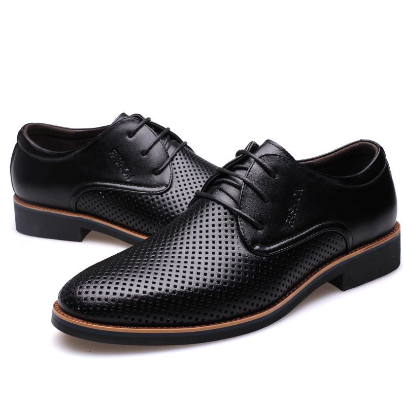 Microfibra Transpirable Ahueca Hacia Fuera Negocios Casual Oxfords