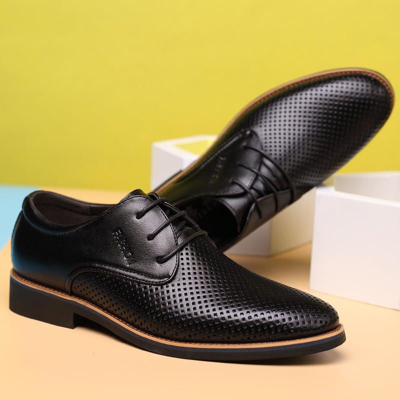 Microfibra Transpirable Ahueca Hacia Fuera Negocios Casual Oxfords