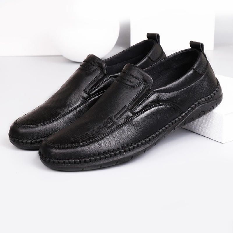 Oxfords De Cuero De Negocios De Microfibra Cómodos Informales Para Hombres