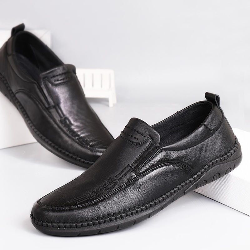 Oxfords De Cuero De Negocios De Microfibra Cómodos Informales Para Hombres