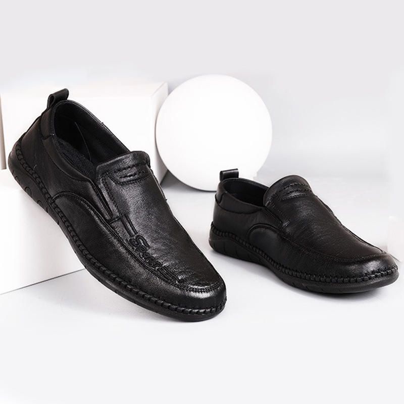 Oxfords De Cuero De Negocios De Microfibra Cómodos Informales Para Hombres