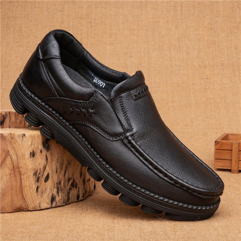 Oxfords De Cuero De Oficina De Negocios Informales Antideslizantes Retro