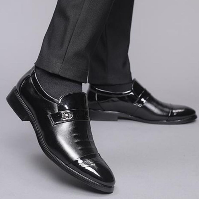 Oxfords De Oficina Informales De Negocios Cómodos De Cuero Con Especias Para Hombres