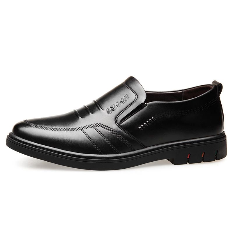 Oxfords De Oficina Informales De Negocios De Cuero Suave De Microfibra