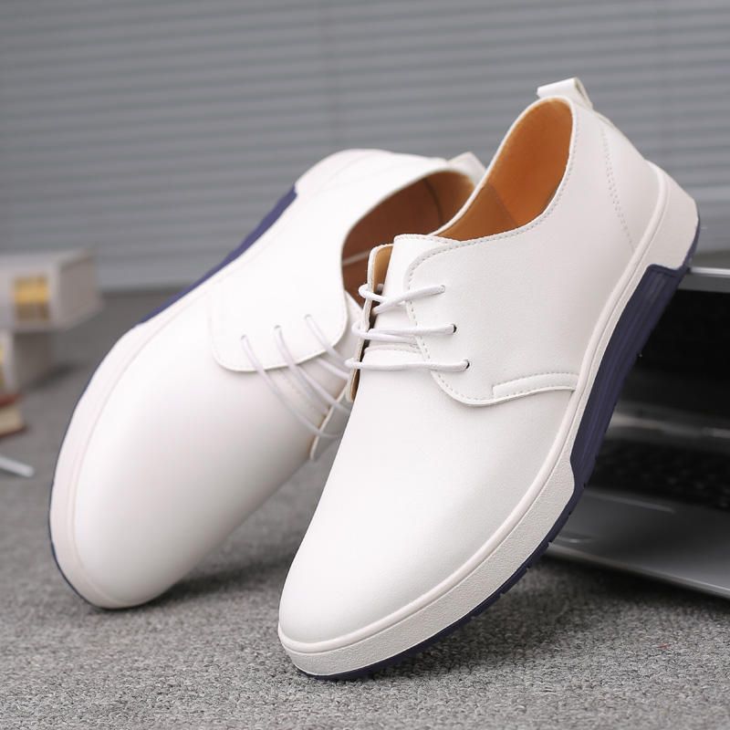 Oxfords Planos De Oficina De Negocios Informales De Cuero Suave