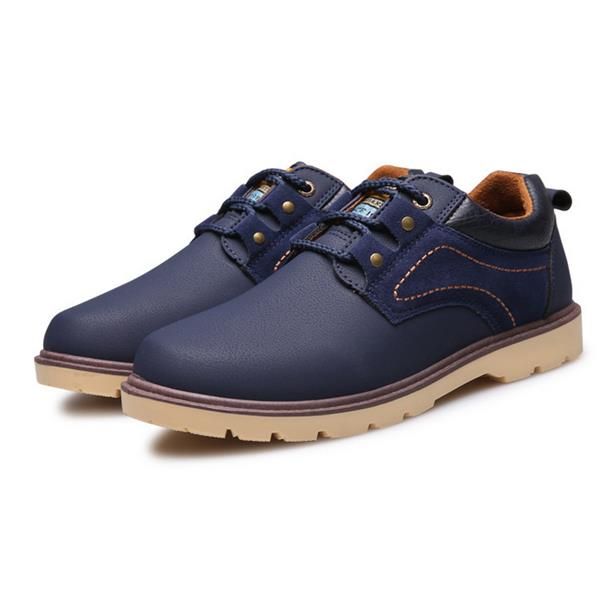 Oxfords De Suela Blanda Formal De Color Puro Con Cordones Y Punta Redonda Para Hombres